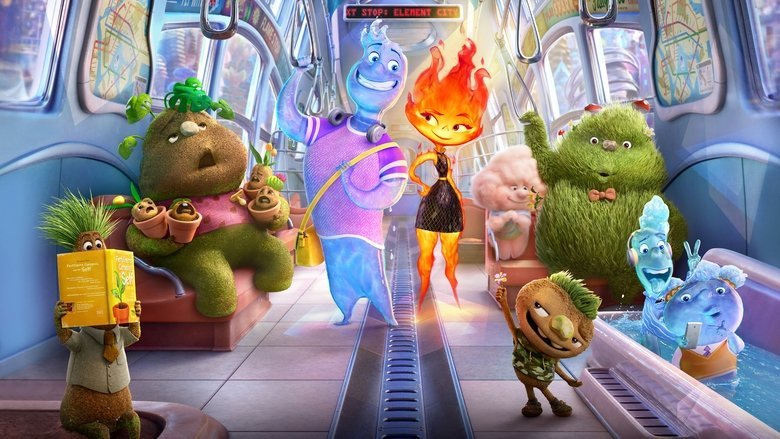 Elemental movie backdrop