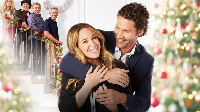 Blending Christmas movie backdrop
