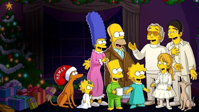 Backdrop of The Simpsons Meet the Bocellis in "Feliz Navidad" movie