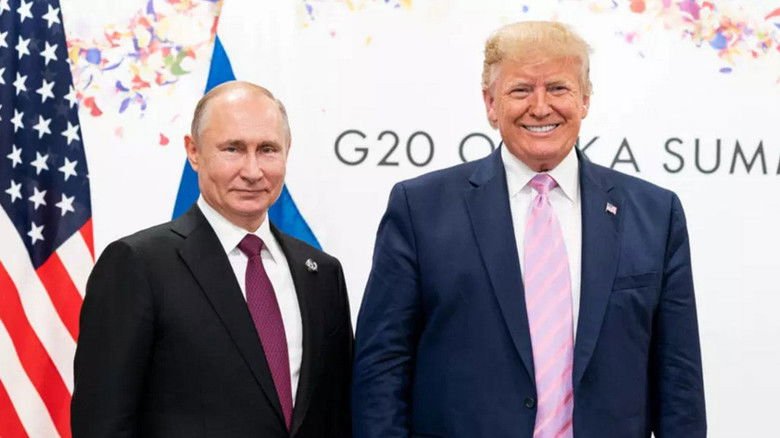 Frenemies: Putin and Trump movie backdrop