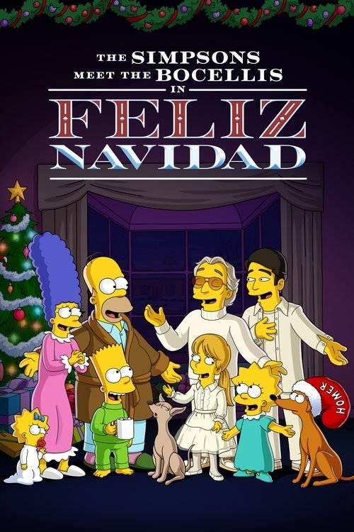 The Simpsons Meet the Bocellis in "Feliz Navidad" movie