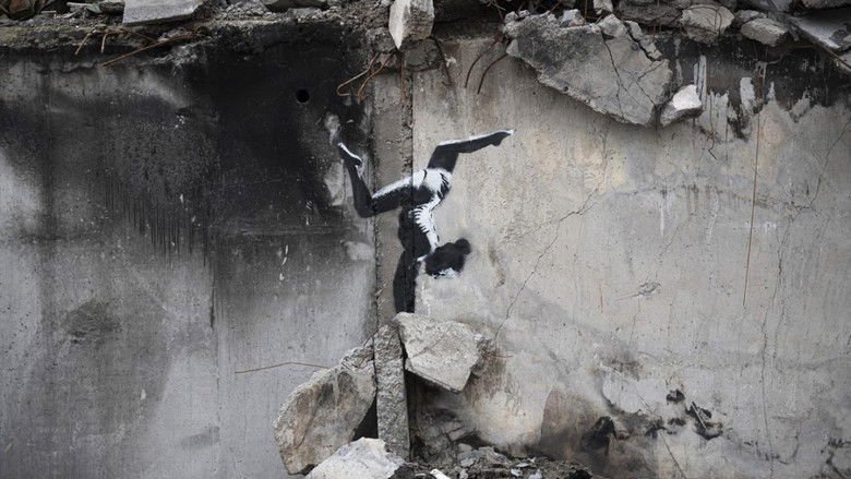 Art Vs War: Banksy And C215 In Borodianka, Ukraine movie backdrop