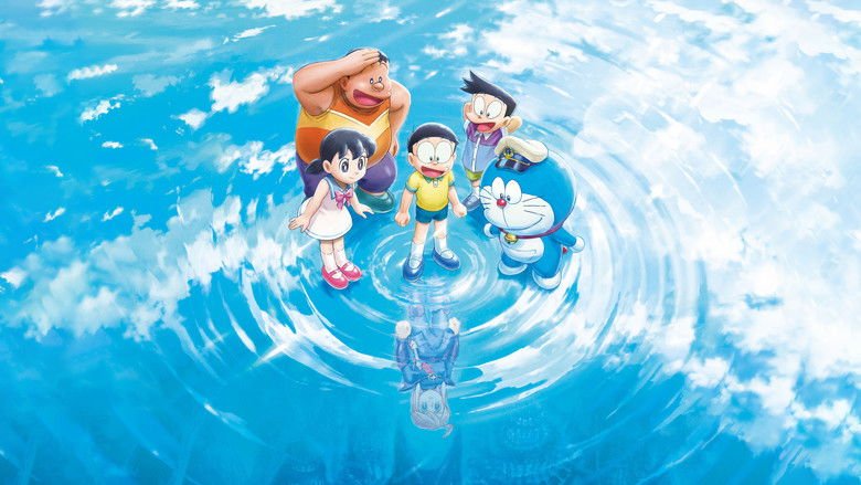 Doraemon the Movie: New Nobita and the Castle of the Undersea Devil movie backdrop