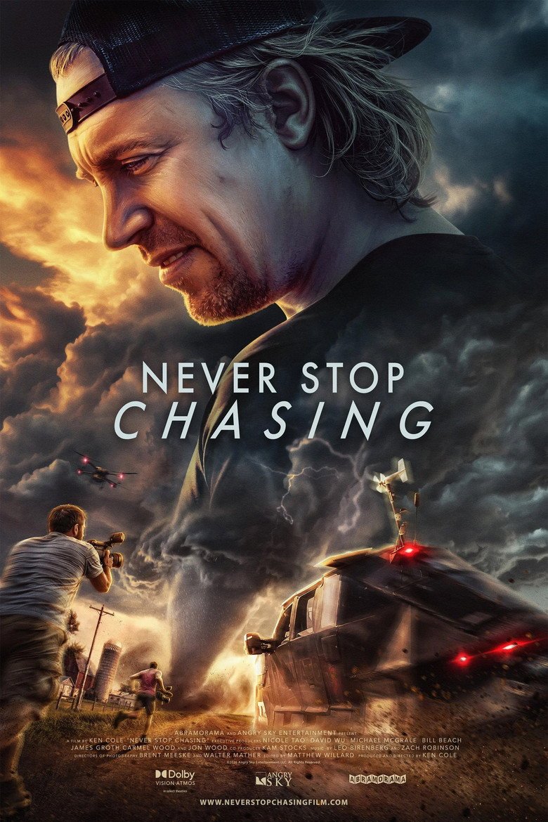 Never Stop Chasing (2026) official movie poster