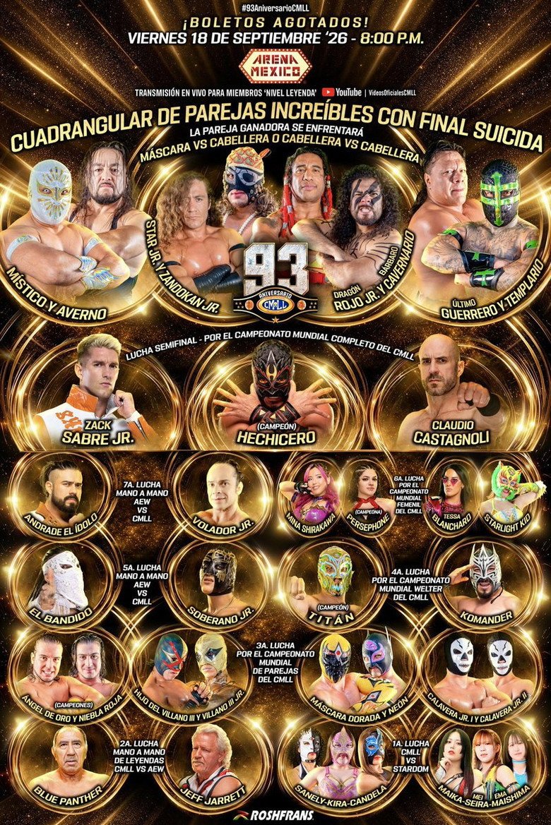 CMLL: 93 Aniversario (2026) official movie poster