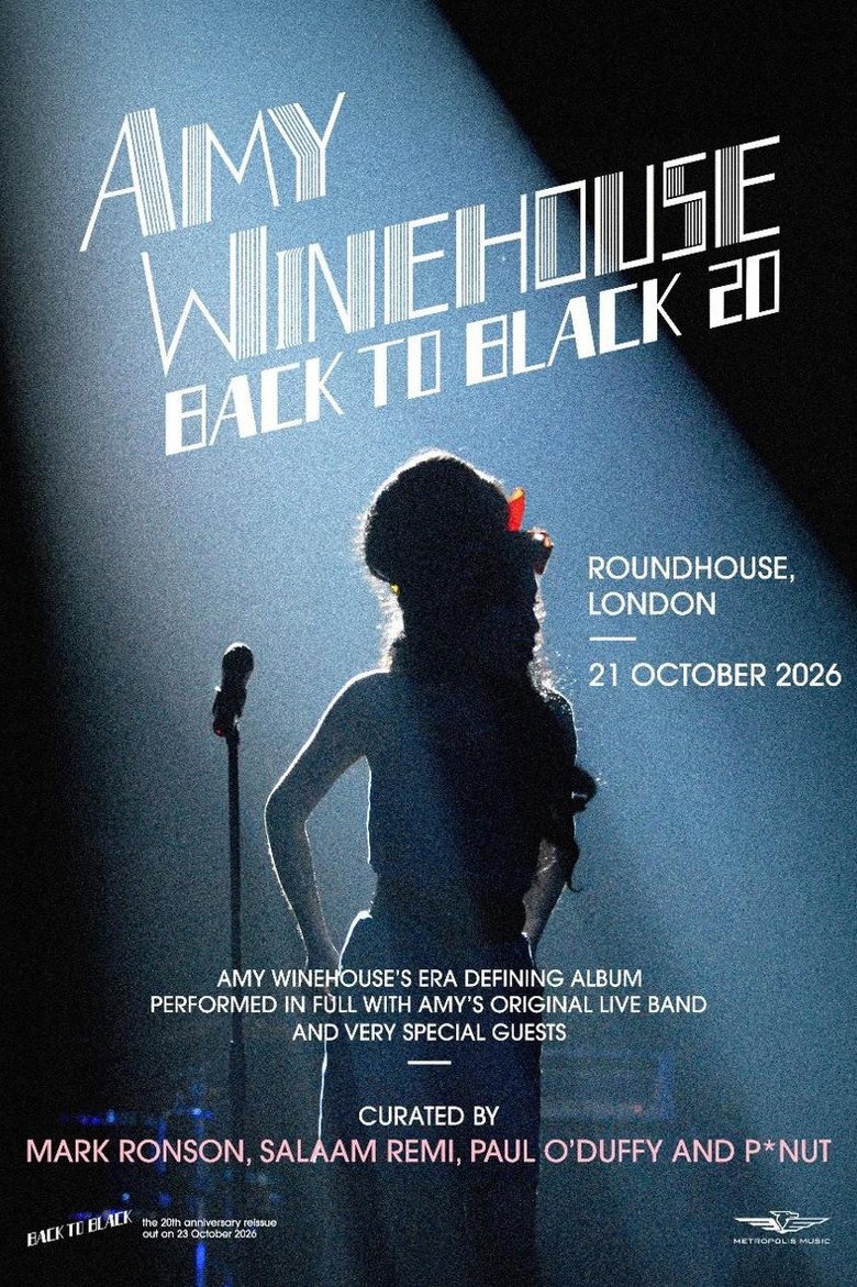Amy Winehouse: Back to Black at 20 (2026) official movie poster