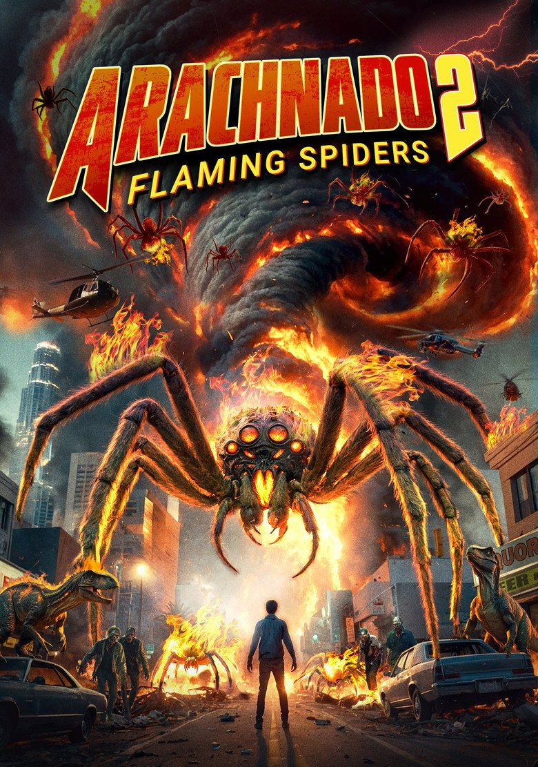 Arachnado 2: Flaming Spiders (2026) official movie poster